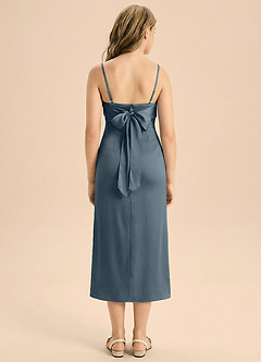 Azazie Mai Junior Klä av Tubklänning i Stretch Satin Plisserad image2