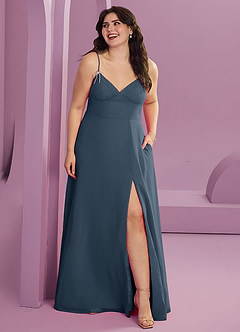 Barbie ♥ Azazie Bridesmaid Dresses Neptune A-Line with Pockets Chiffon Dress image1