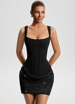 Bronwen Black Mini Dress image3