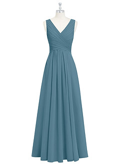 Azazie Flora Bridesmaid Dresses Bermuda A-Line Pleated Chiffon Dress image7