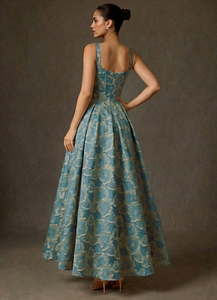 Maxi jurk Fable Blauw Meer image2