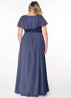 Azazie Jael Bridesmaid Dresses Stormy A-Line V-Neck Mesh Dress image8