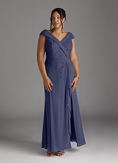 Azazie Calathea Mother of the Bride Dresses Stormy A-Line Lace Dress image8