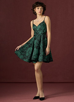 Courtnie Black Emerald Mini Dress image2