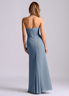 Azazie Debby Bridesmaid Dresses Twilight Mermaid Strapless Chiffon Dress image2