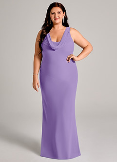 Azazie Rylina Bridesmaid Dresses Tahiti Mermaid Pleated Chiffon Dress image7