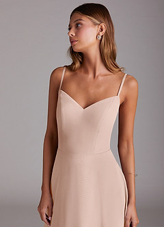 Azazie Marley Bridesmaid Dresses English Rose A-Line Off the Shoulder Chiffon Convertible Dress image7