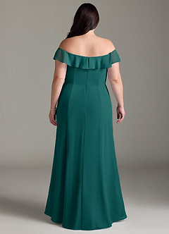 Azazie Sophie Bridesmaid Dresses Peacock A-Line Off the Shoulder Chiffon Convertible Dress image7