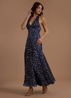 Dena Floral Gingham Maxi Dress image4