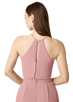 Azazie Kenzi Brudtärnklänningar Jumpsuit av i Chiffong Plisserad image6