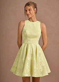 Leontine Butter Yellow Mini Dress image7