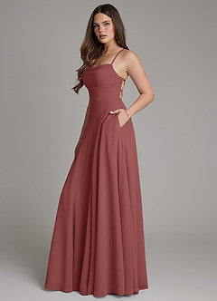 Azazie Irelia Bridesmaid Dresses Amethyst A-Line Sweetheart Neckline Chiffon Dress image2