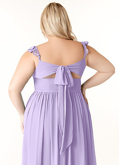 Azazie Metz Bridesmaid Dresses Lilac A-Line Sweetheart Ruched Chiffon Dress image12