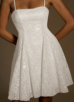 Xenia White Sequin Mini Dress image6