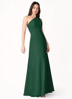 Lara Emerald Green One Shoulder Maxi Dress image2