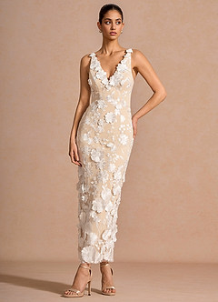 Robe Longue Blanc Cireth image4