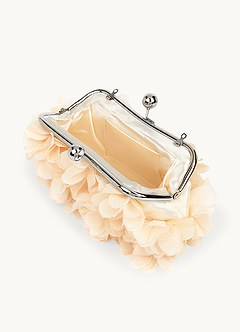 front 3D Petals Clutch Bag