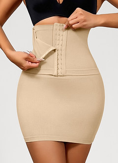 front Powerful Tummy-Control High-Waist Seamless Shapewear Slip