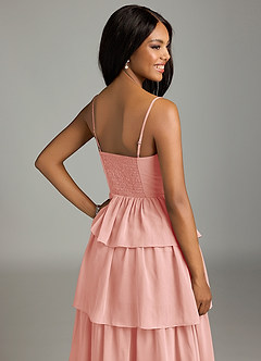 Azazie Kaiden Bridesmaid Dresses Rosette A-Line Sweetheart Neckline Chiffon Dress image7