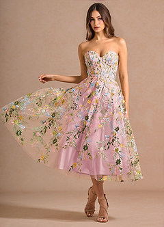 Vestido Rosa Caramelo Midi Xylisse image4