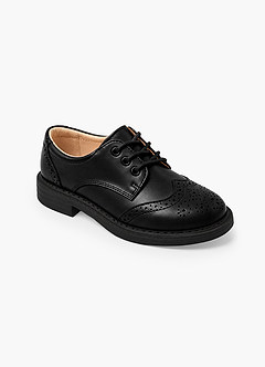 front Boys' Leather Brogue Dress Shoes