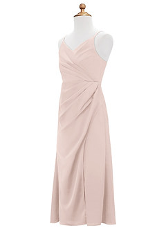 Azazie Maci Junior Klä av Sjöjungfru i Stretch Satin Plisserad image8