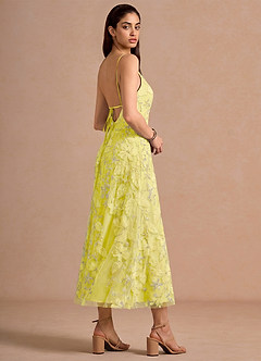Joreth Lemon Sorbet Midi Dress image4
