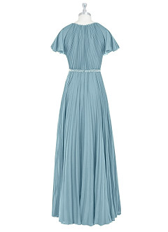 Azazie Kara Abiti da damigella modesti Abito A-Line Plissettato Chiffon Floor-Length image8