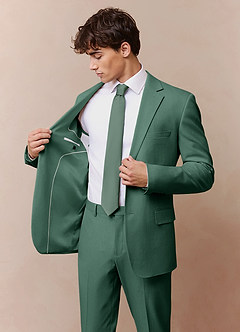 front James Eucalyptus Structured Stretch Suit Jacket