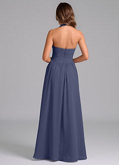 Azazie Darlyn Bridesmaid Dresses Stormy A-Line Pleated Chiffon Dress image2