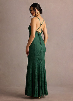 Rema Emerald Green Self Tie Maxi Dress image7