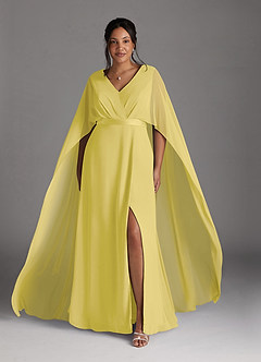 Azazie Isa Suknie dla Matki Panny Młodej Linia A Pofałdowany Szyfon Długość podłogi Sukienka image7