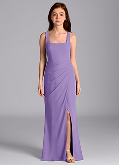 Azazie Mero Junior Tahiti Mermaid Pleated Chiffon Dress image4