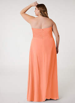 Azazie Arabella Allure Abiti da Damigella Abito Convertibile A-Line in Chiffon Scollo a Cuore Tramonto image13