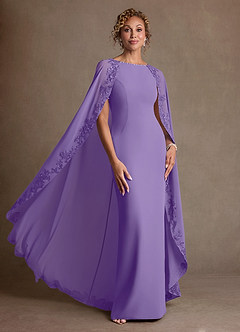 Azazie Artemisia Mother of the Bride Dresses Tahiti Sheath Lace Chiffon Dress image5