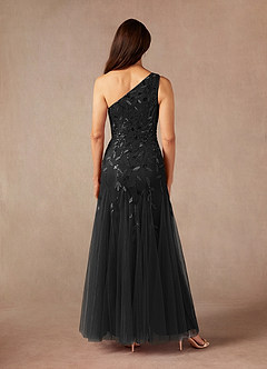 Azazie Backley Mother of the Bride Dresses Black Mermaid Sequins Dress image3