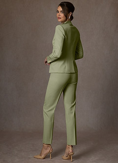 front Whitney Pistachio Structured Stretch Blazer