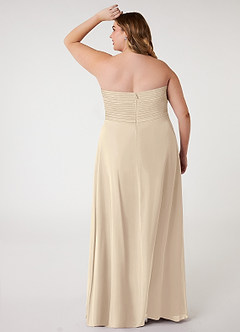 Azazie Arabella Allure Robes de demoiselle d'honneur Robe Trapèze Convertible en Mousseline de soie Encolure en Forme de Cœur Champagne image13