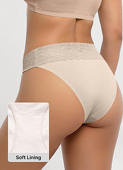 front Braguitas sexys de encaje de talle bajo (3 fotos)