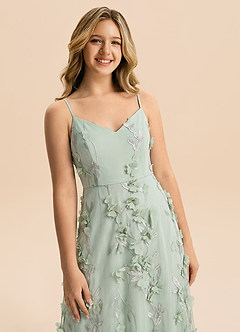 front Azazie Freya Junior Formal Dress