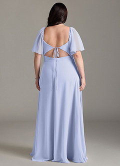 Azazie Chloe Brautjungfernkleider A-Linie Herzausschnitt Chiffon Kleid Lavendel image8