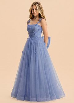 front Azazie Harlow Junior Formal Dress