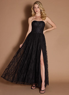 Stella Black Lace Gown image3