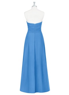 Azazie Arabella Allure Bridesmaid Dresses Blue Jay A-Line Sweetheart Neckline Chiffon Convertible Dress image9