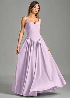 Azazie Evadina Suknie dla druhen Linia A Gorset Szyfon Do ziemi Sukienka image3