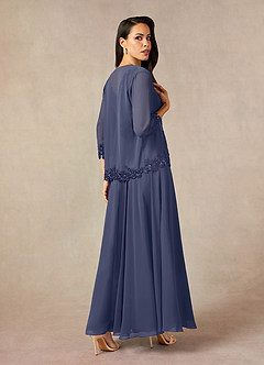 Azazie Devana Mother of the Bride Dresses Stormy A-Line Sequins Chiffon Dress image2
