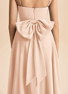 Azazie Bear Junior English Rose A-Line Pleated Chiffon Dress image7