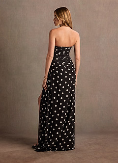 Alicent White And Black Polka Dot Gown image2