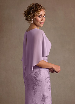 Azazie Amrita Mother of the Bride Dresses Wisteria Mermaid Lace Chiffon Dress image6