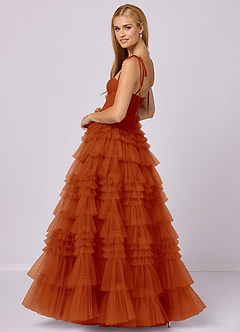 Barbie ♥ Azazie Bridesmaid Dresses Paprika A-Line Sweetheart Neckline Tulle Dress image2